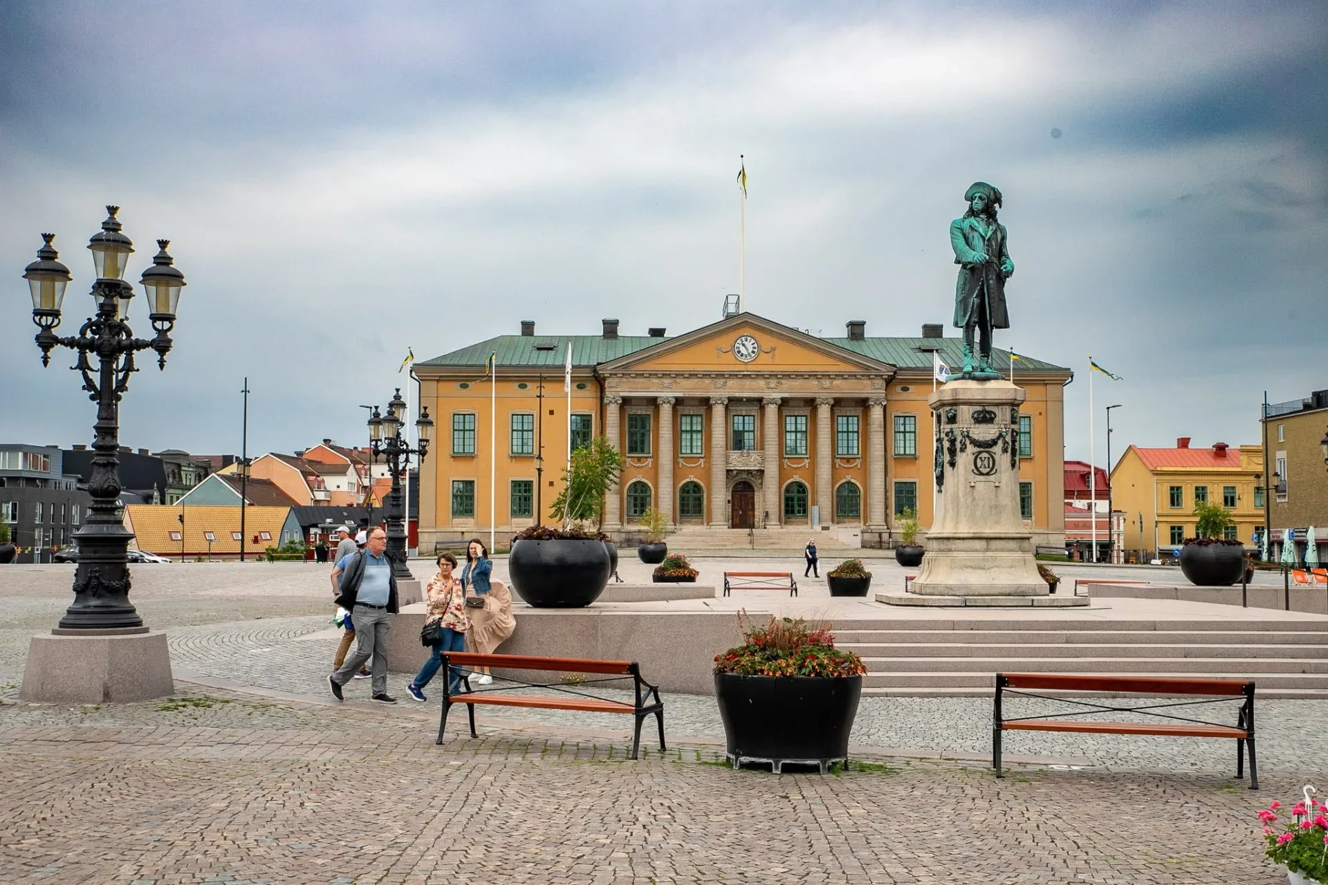 İsveç'in güneyindeki Karlskrona tarihi deniz kıyısı ve takımadaları