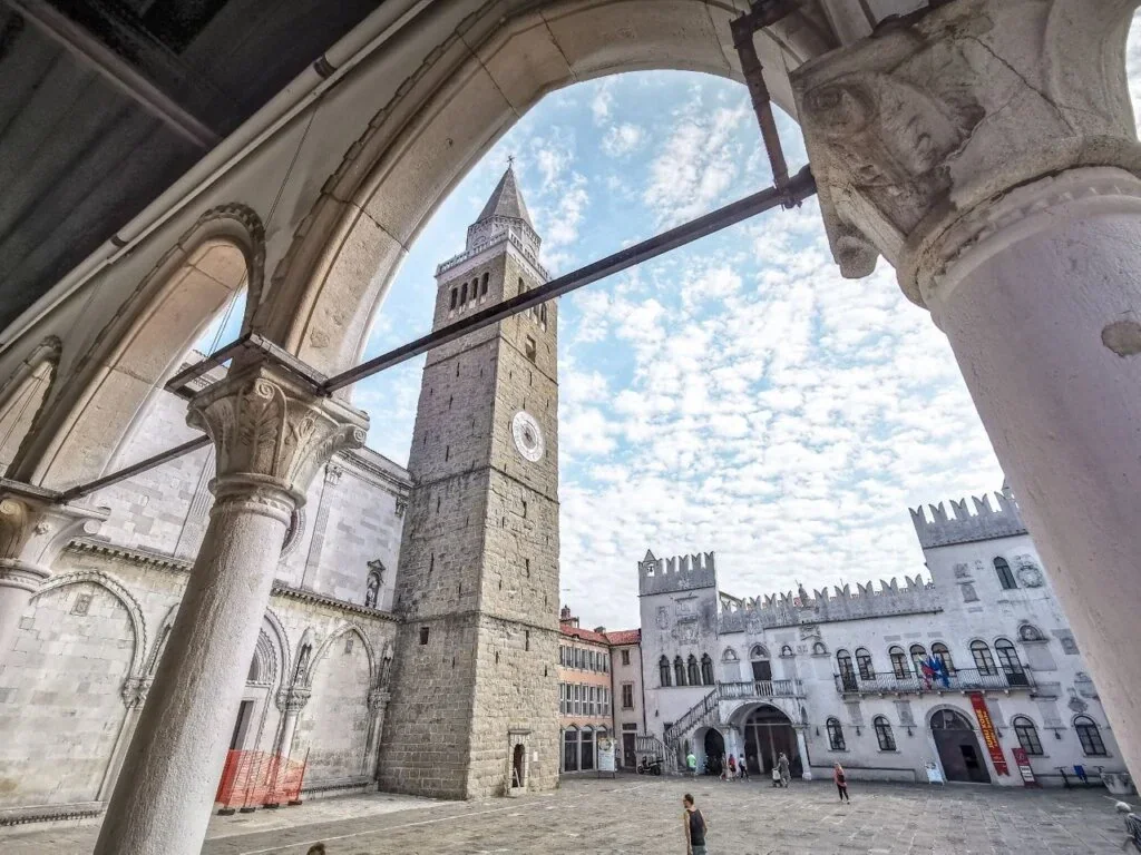 Koper eski kenti, Slovenya'daki sahil ve Adriyatik kıyısı