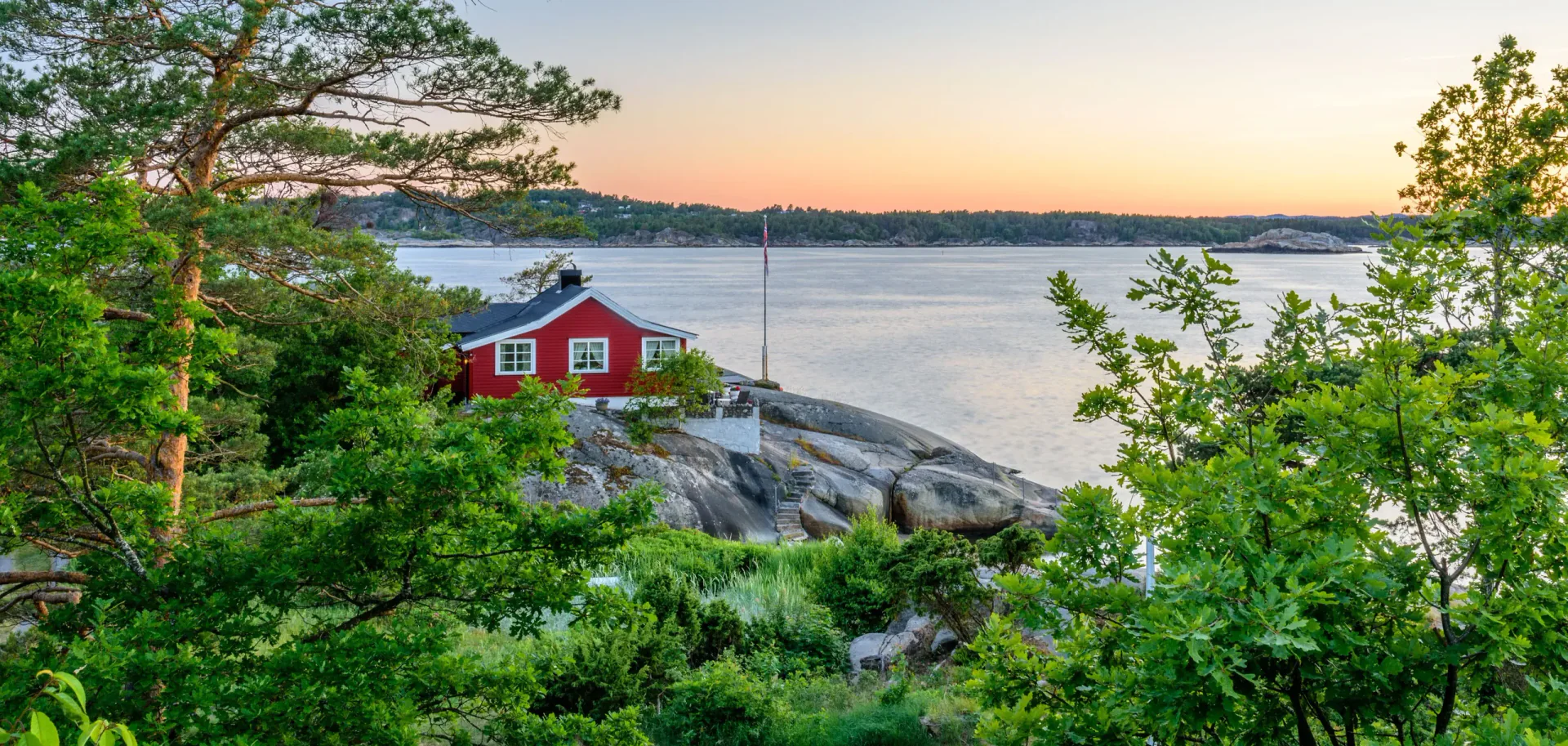 Vestfold, Norveç'teki Sandefjord limanı ve sahili