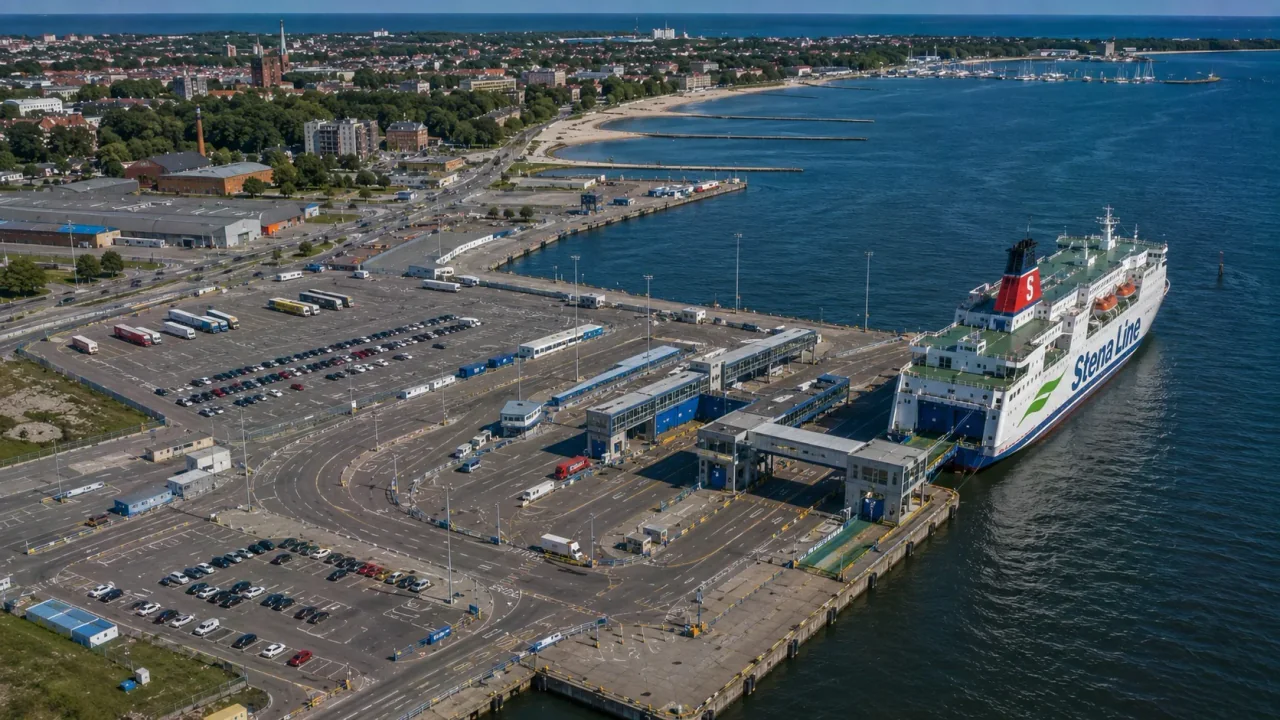 Liepaja, Letonya'daki Stena Line yolcu feribot terminali