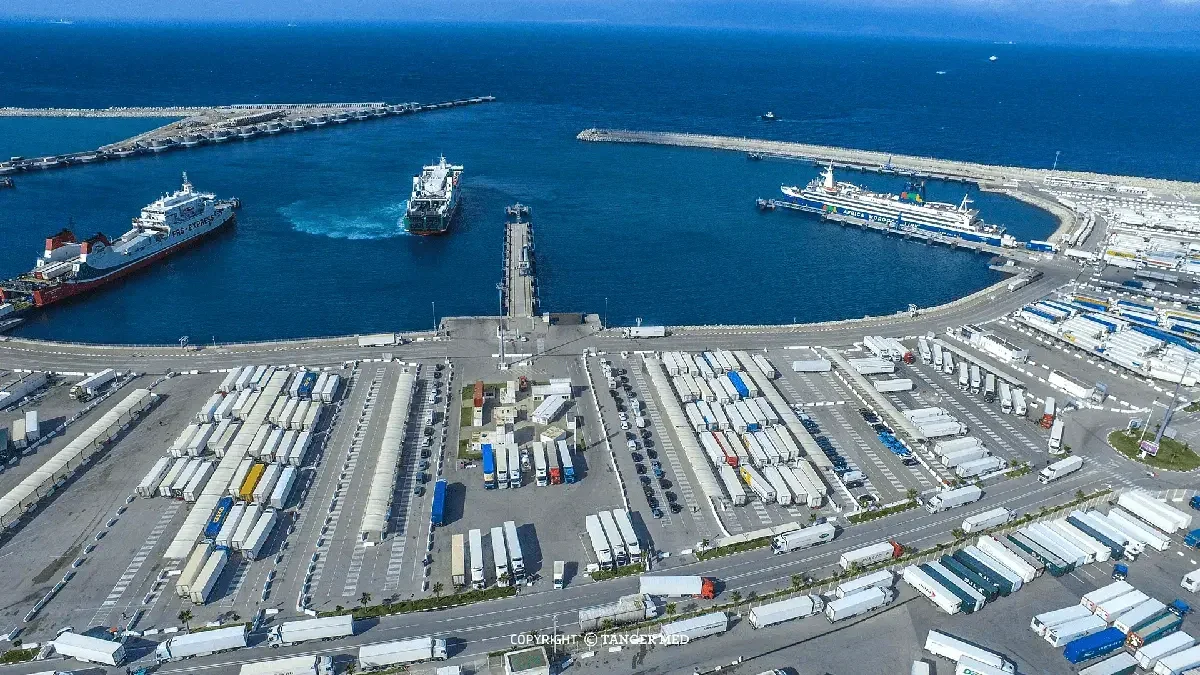 Fas'taki Tangier Med feribot limanı