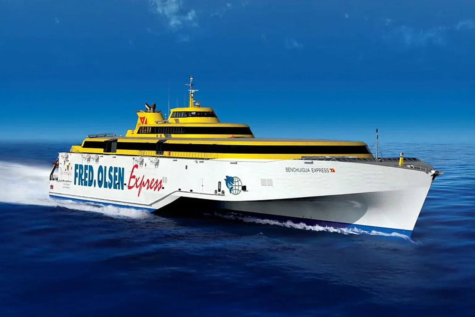 Fred. Kanarya Adaları'nda Olsen Express hızlı feribot seferleri
