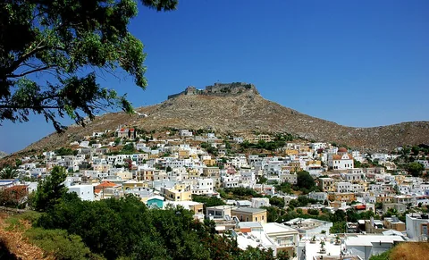 Agia Marina Leros, Yunanistan manzarası