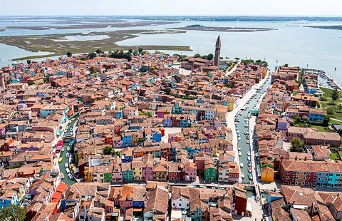 Burano, İtalya manzarası