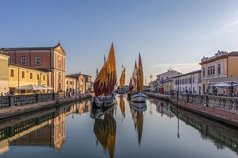 Cesenatico, İtalya manzarası