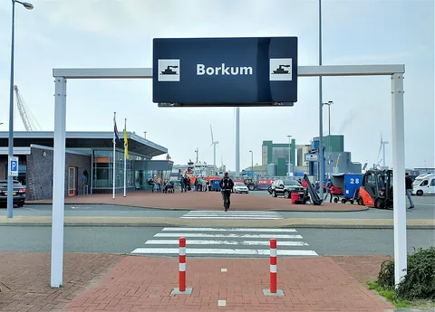 Eemshaven, Hollanda manzarası