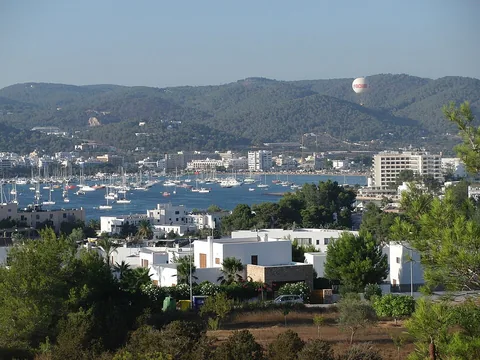 Ibiza San Antonio, İspanya manzarası