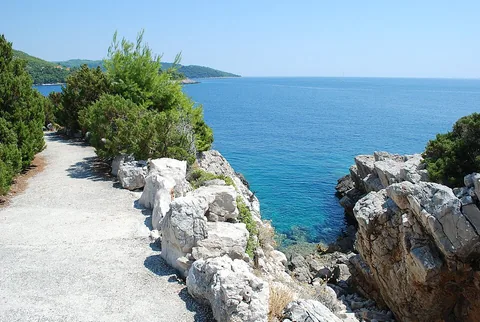 Prigradica yakınında Korčula, Hırvatistan